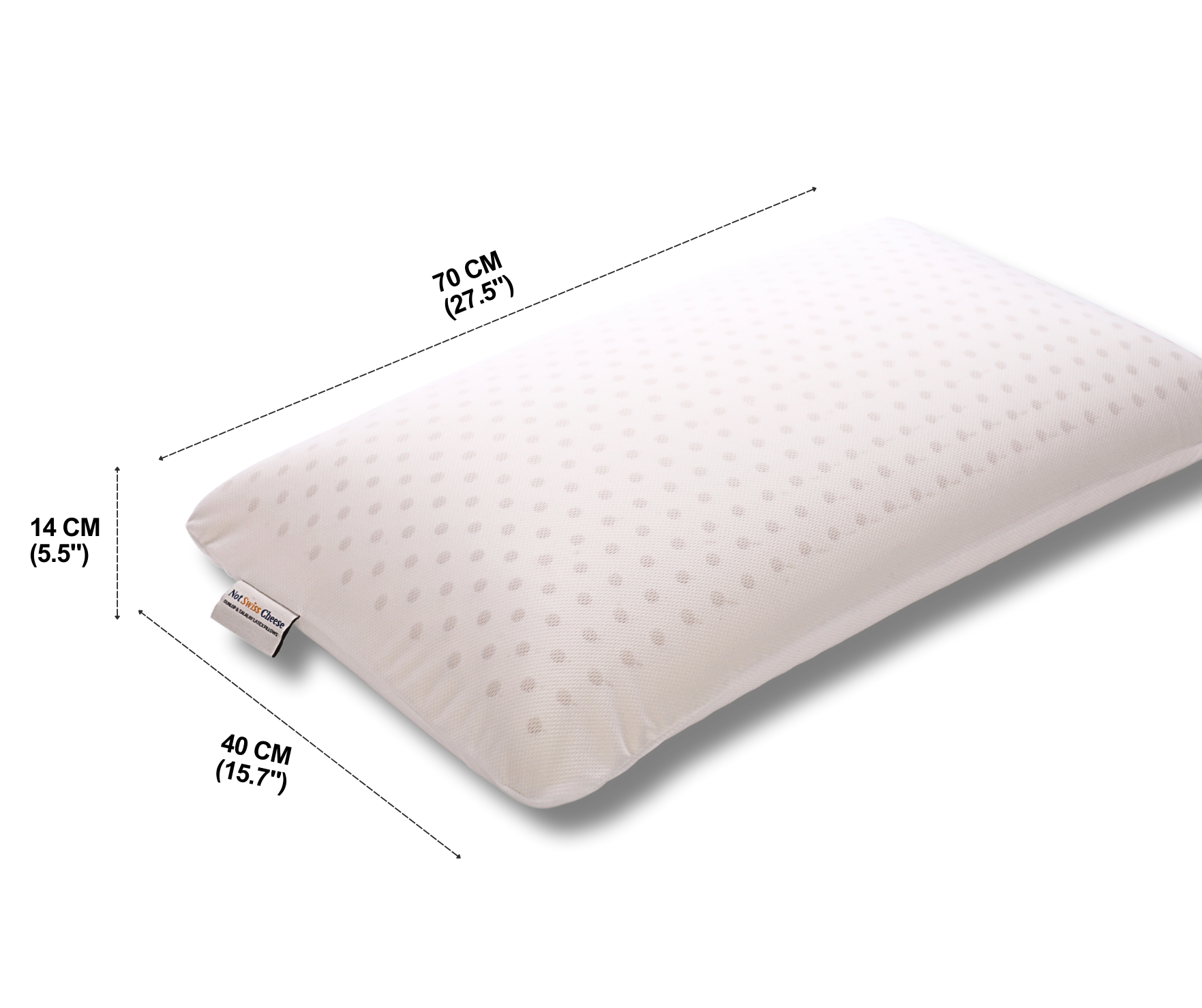 Dunlop Medium Firm Queen Size Latex Foam Pillow